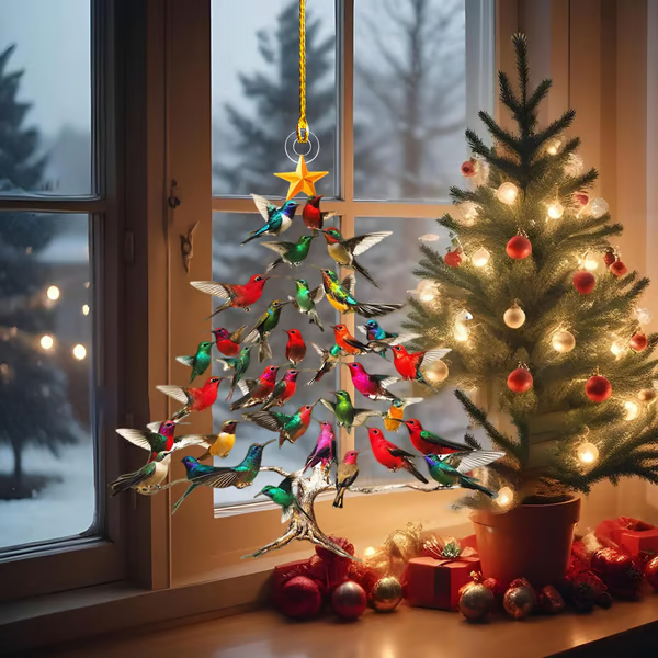 🔥2025 New Release 50% OFF - 🐦🎄Hummingbird Christmas Ornament✨(Same as in the video)