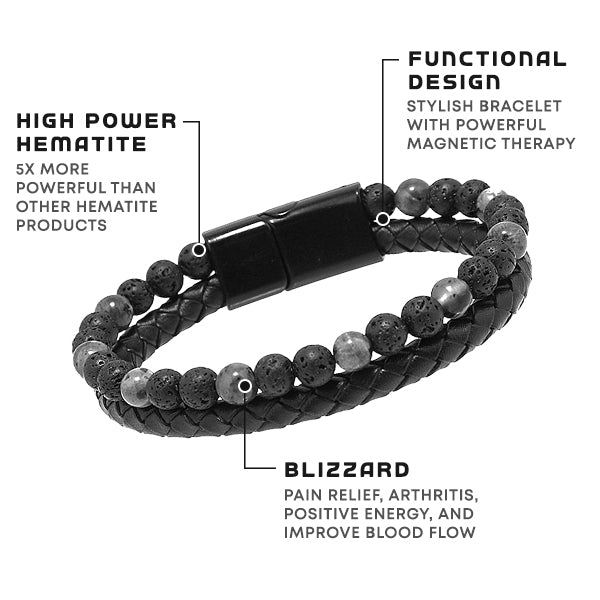 Natural Agate Stone Leather Beaded Bracelet(Limited time discount đ„ last day)
