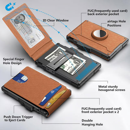 💥Limited-time offer:Up To 55%OFF✨ AirTag Wallet for Men — Slim, Secure & Stylish