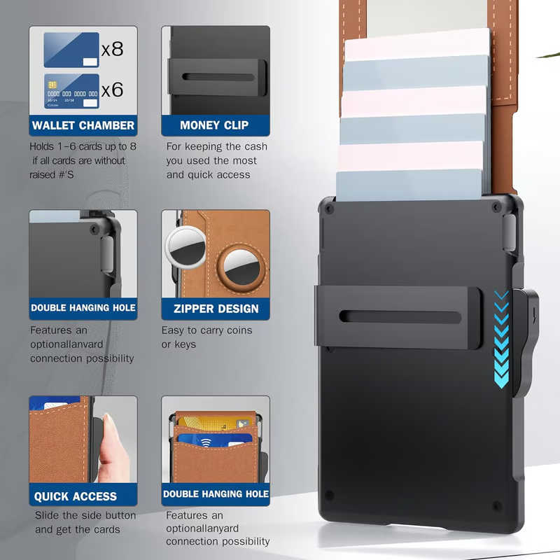 💥Limited-time offer:Up To 55%OFF✨ AirTag Wallet for Men — Slim, Secure & Stylish