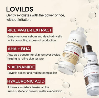 🎉 75% OFF Today-Peel Shot Glow Rice Ampoule Set Brightening Exfoliating Moisturizing Serum - 💧 For All Types