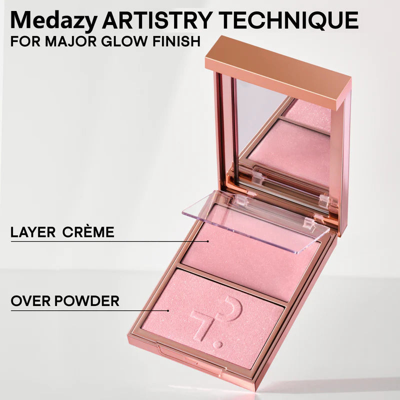 ✨ Major Glow Dual Highlighter Set | Cream + Powder for Radiant Shimmer