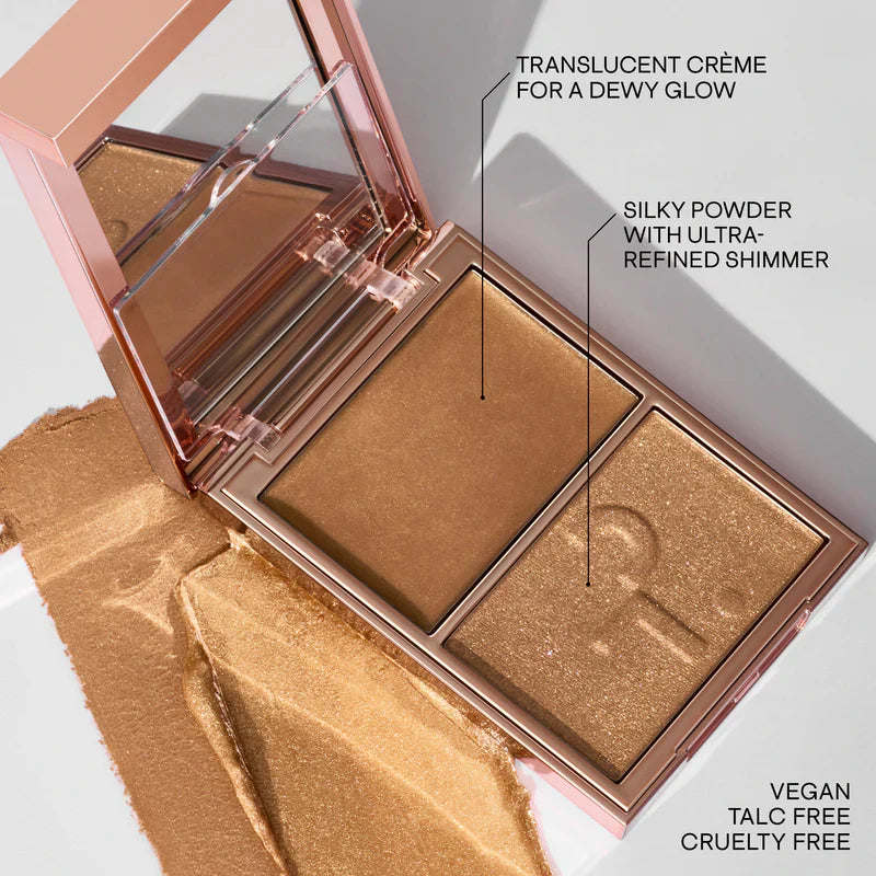 ✨ Major Glow Dual Highlighter Set | Cream + Powder for Radiant Shimmer
