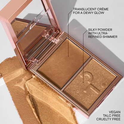 ✨ Major Glow Dual Highlighter Set | Cream + Powder for Radiant Shimmer