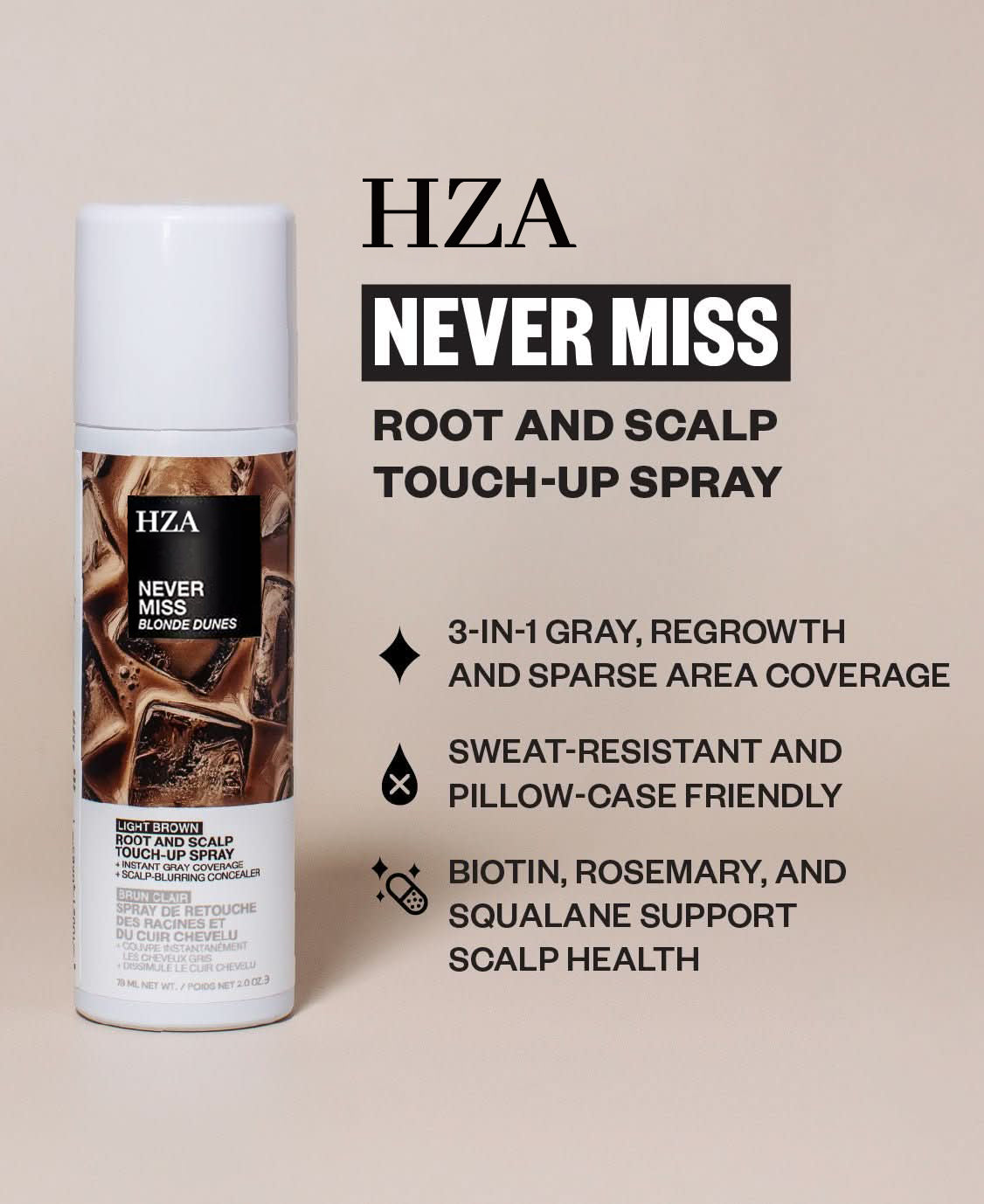 🔥Limited Time 50% Off! HZA-Never Miss Root and Scalp Touch-Up Spray