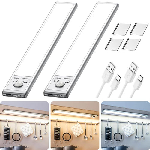 ✨Buy 1 Get 1 Free:💡TAILEDEN Under Cabinet Lights,76LED Motion Sensor Night Light Indoor