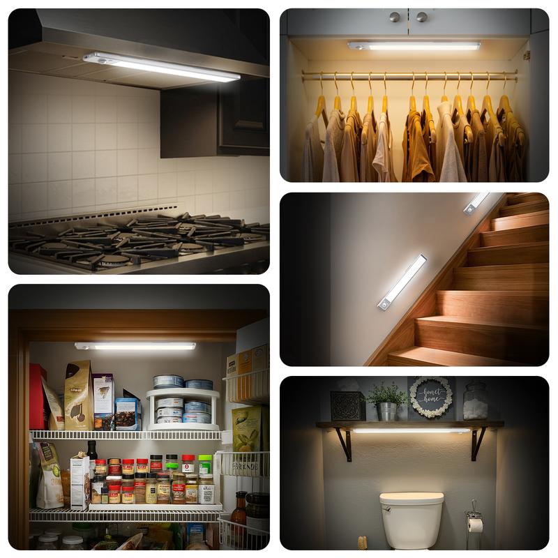 ✨Buy 1 Get 1 Free:💡TAILEDEN Under Cabinet Lights,76LED Motion Sensor Night Light Indoor