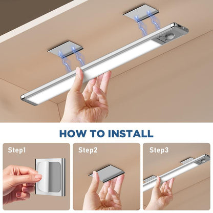 ✨Buy 1 Get 1 Free:💡TAILEDEN Under Cabinet Lights,76LED Motion Sensor Night Light Indoor