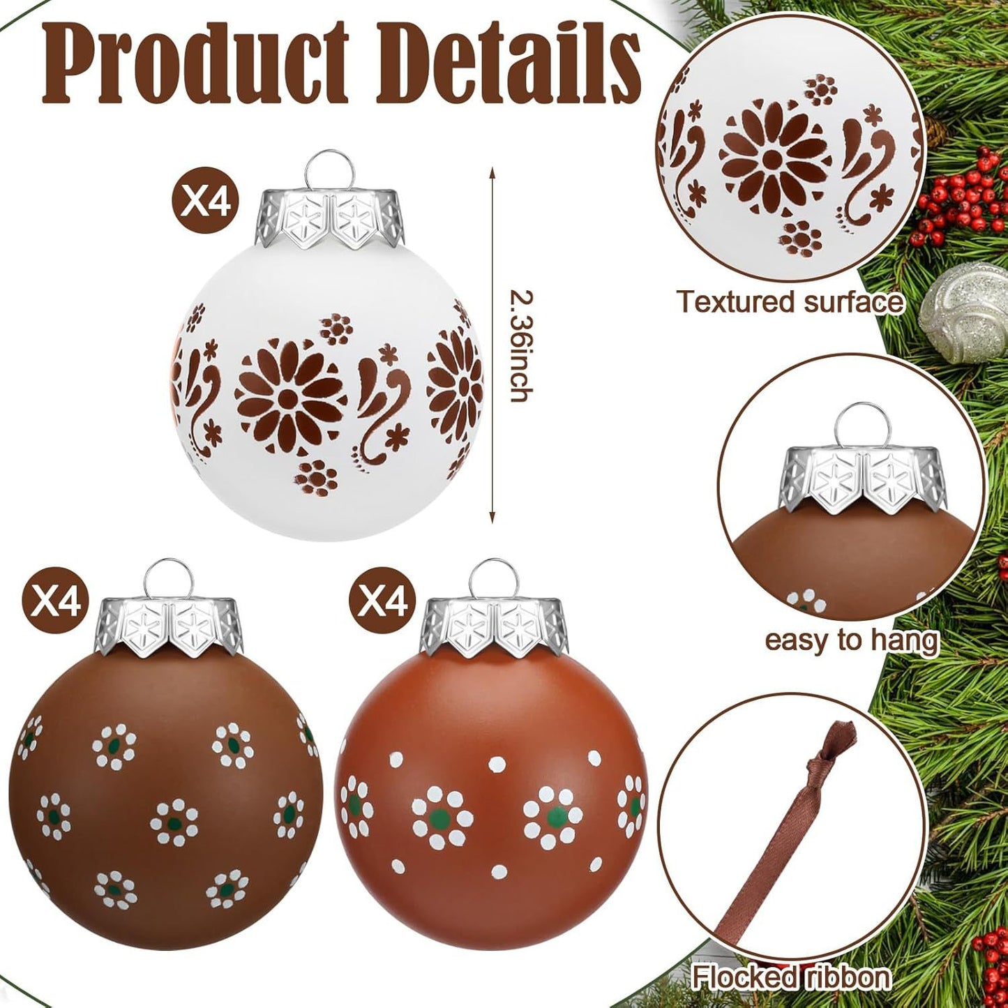 ⏳ Limited Time Offer – Don’t Miss Out!:🎄Handcrafted Rustic Christmas Ornaments Set