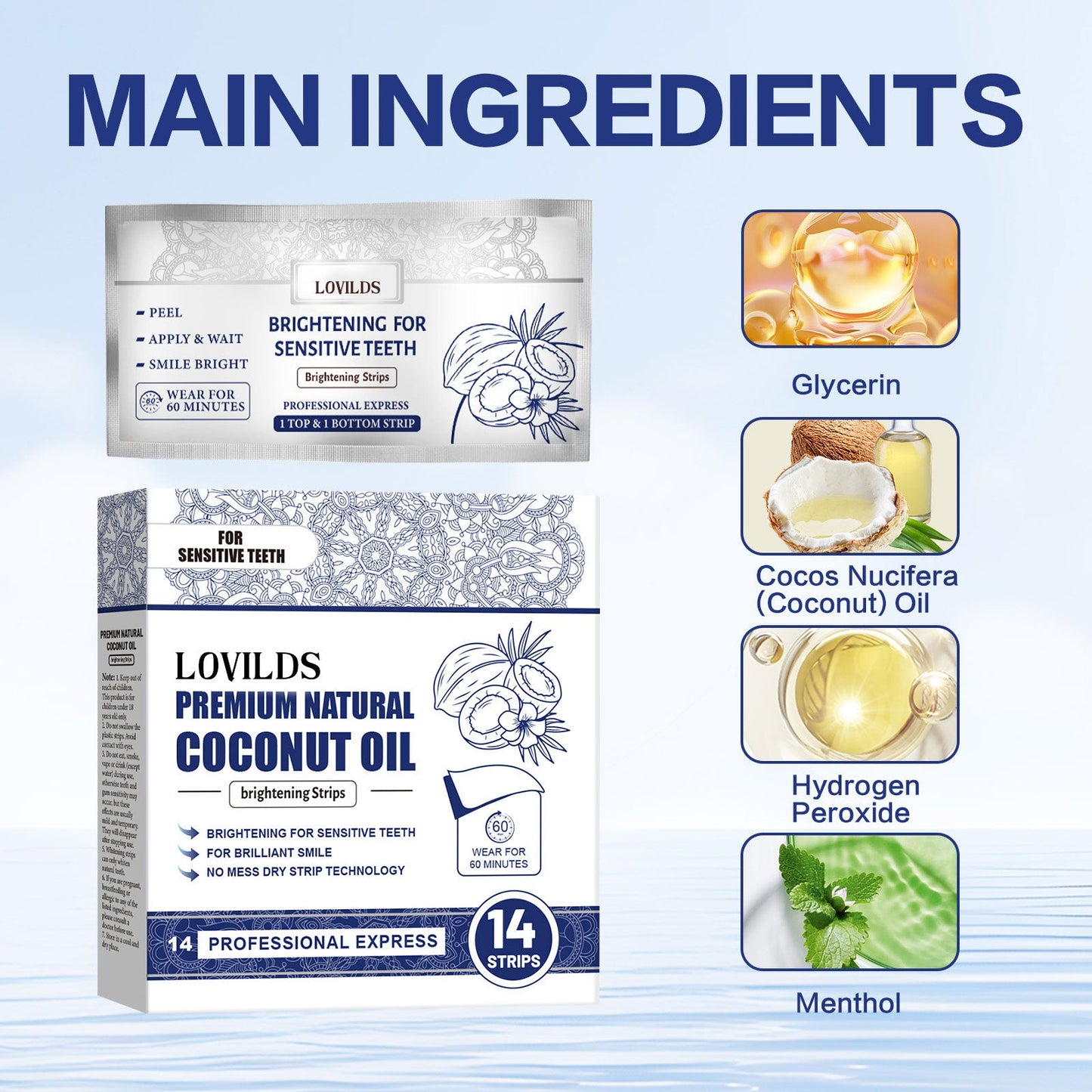 🔥60% OFF LOVILDS™ Remove yellow stains, whiten teeth, achieve quick whiteness. One-time whitening tooth patch for fast tooth whitening.