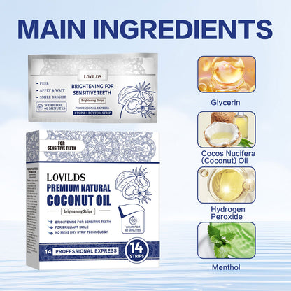 🔥60% OFF LOVILDS™ Remove yellow stains, whiten teeth, achieve quick whiteness. One-time whitening tooth patch for fast tooth whitening.