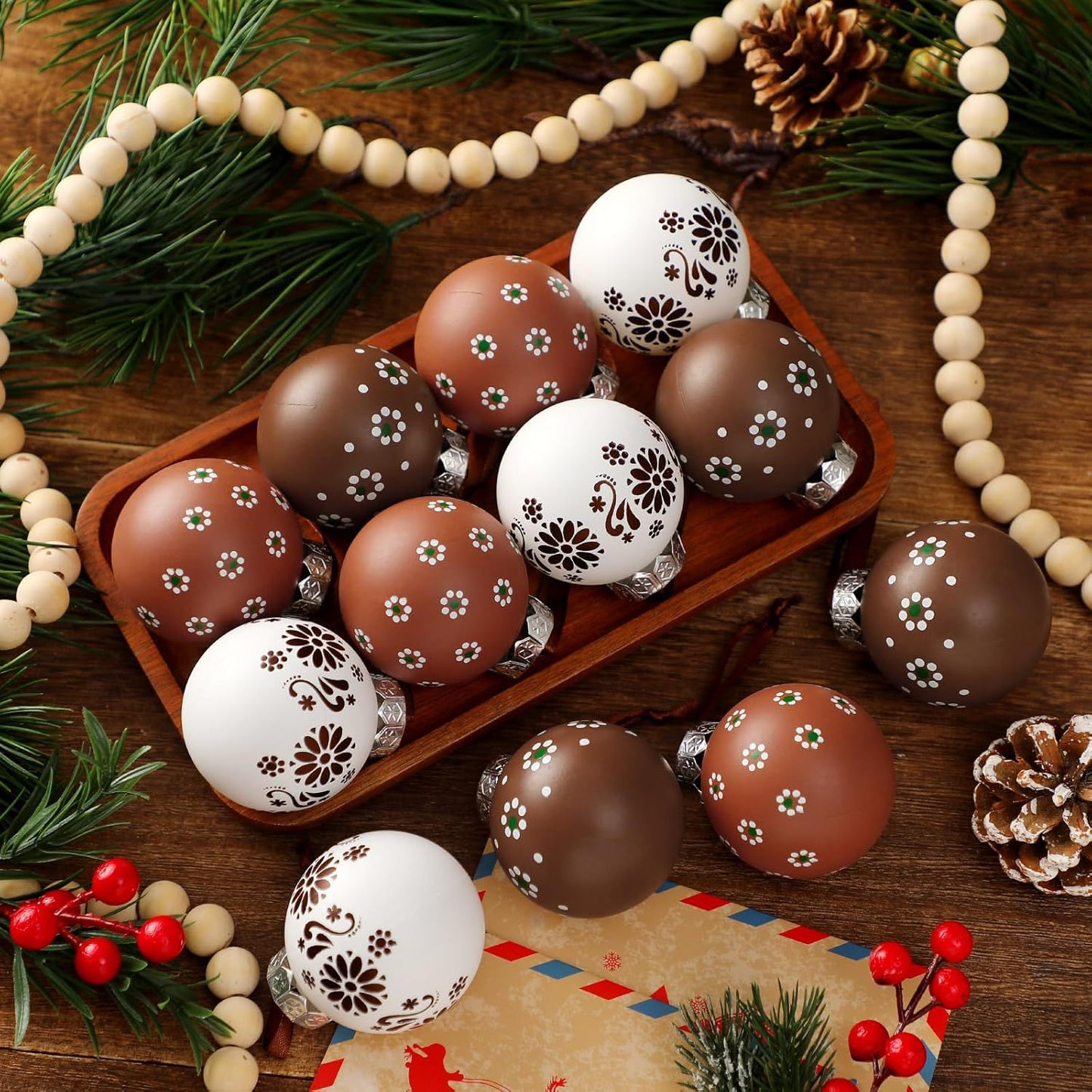 ⏳ Limited Time Offer – Don’t Miss Out!:🎄Handcrafted Rustic Christmas Ornaments Set