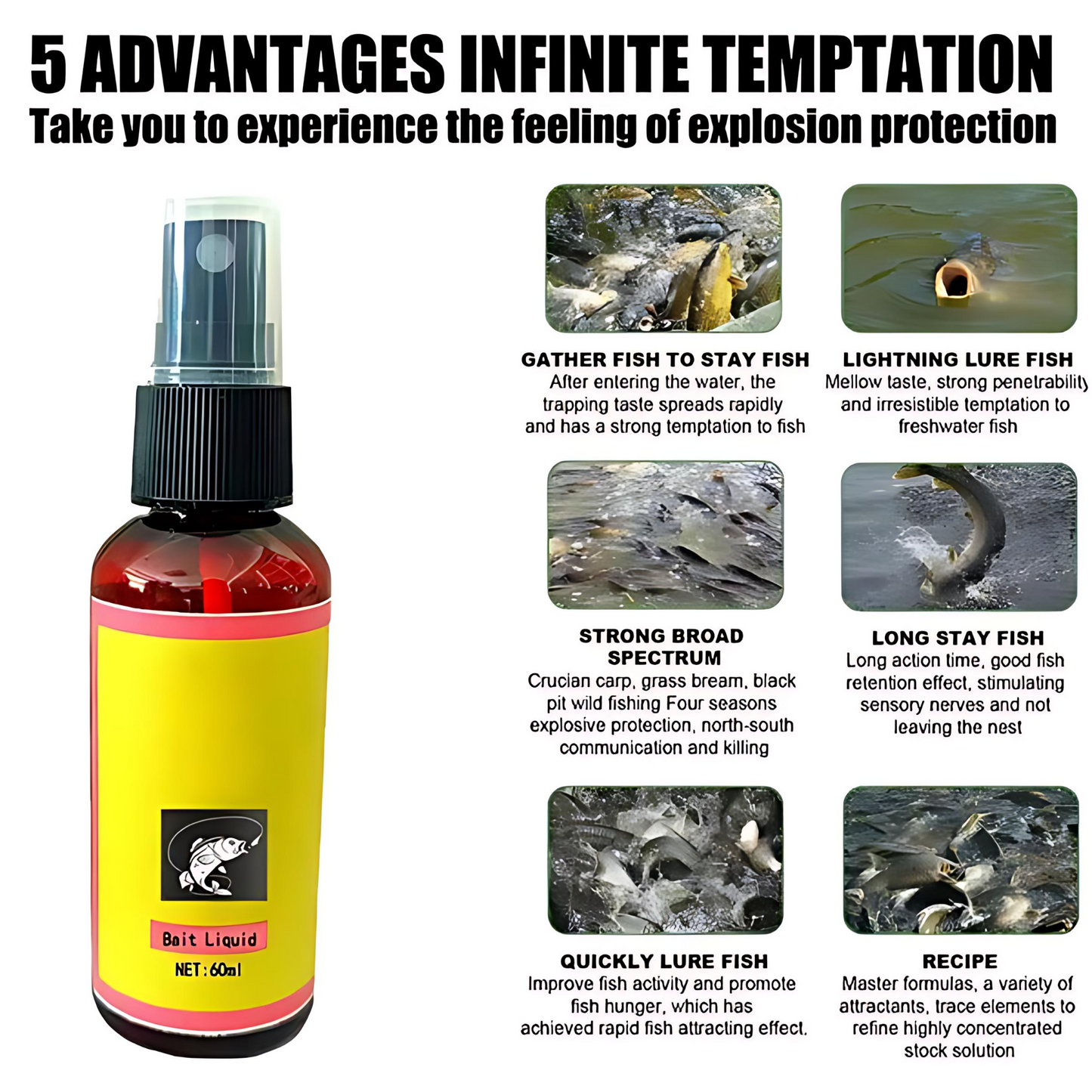 💥Concentrated Red Worm Liquid Bait 🎣 – Catch More Fish Instantly! - Powerful Fish Lure, Scientific Formula, Increases Catch Rate | Official Store