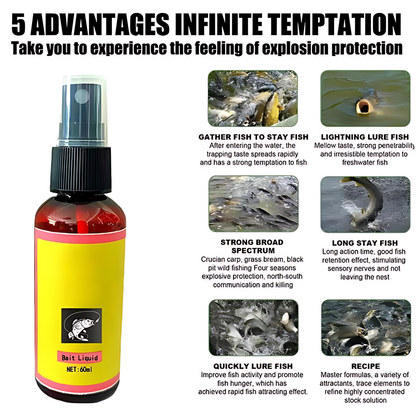 💥Concentrated Red Worm Liquid Bait 🎣 – Catch More Fish Instantly! - Powerful Fish Lure, Scientific Formula, Increases Catch Rate | Official Store