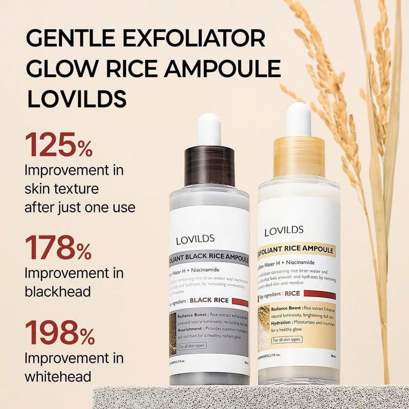 🎉 75% OFF Today-Peel Shot Glow Rice Ampoule Set Brightening Exfoliating Moisturizing Serum - 💧 For All Types