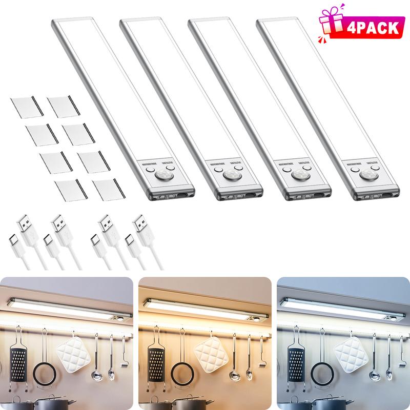 ✨Buy 1 Get 1 Free:💡TAILEDEN Under Cabinet Lights,76LED Motion Sensor Night Light Indoor